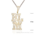 Wholesale Sterling Silver Pendant Necklace Hip Hop Jewelry